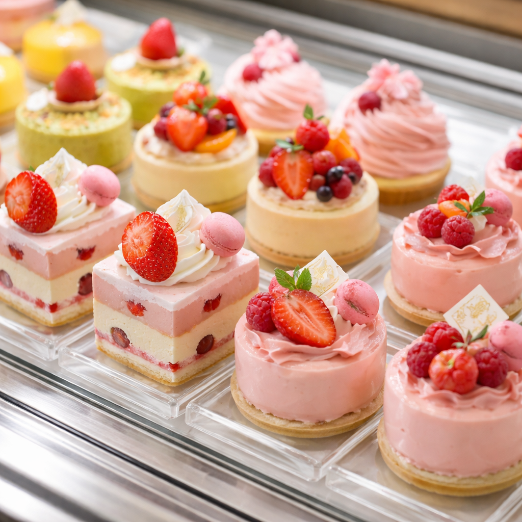 春を感じる彩り豊かなケーキ