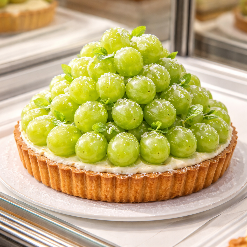 シャインマスカット爆盛りのフルーツタルト