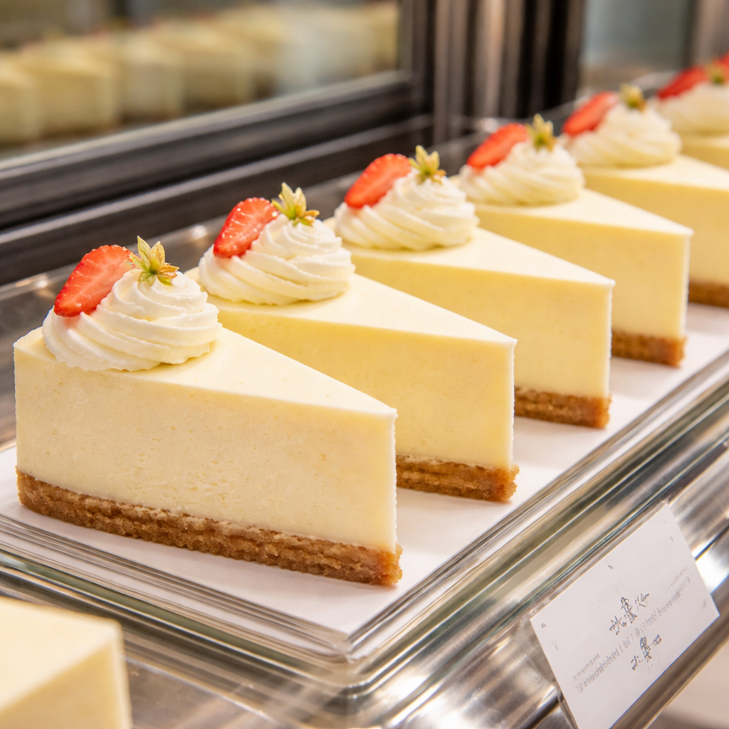 シンプルなチーズケーキ