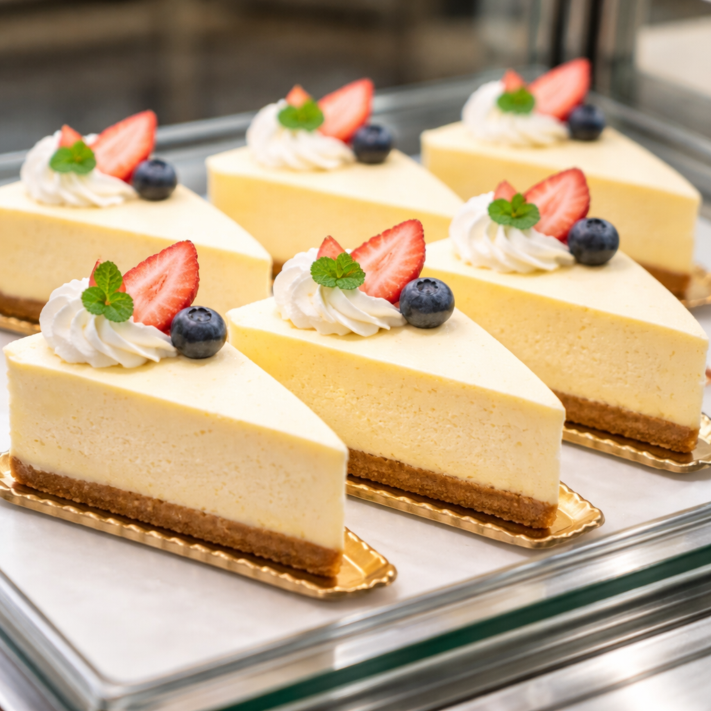 シンプルなチーズケーキ