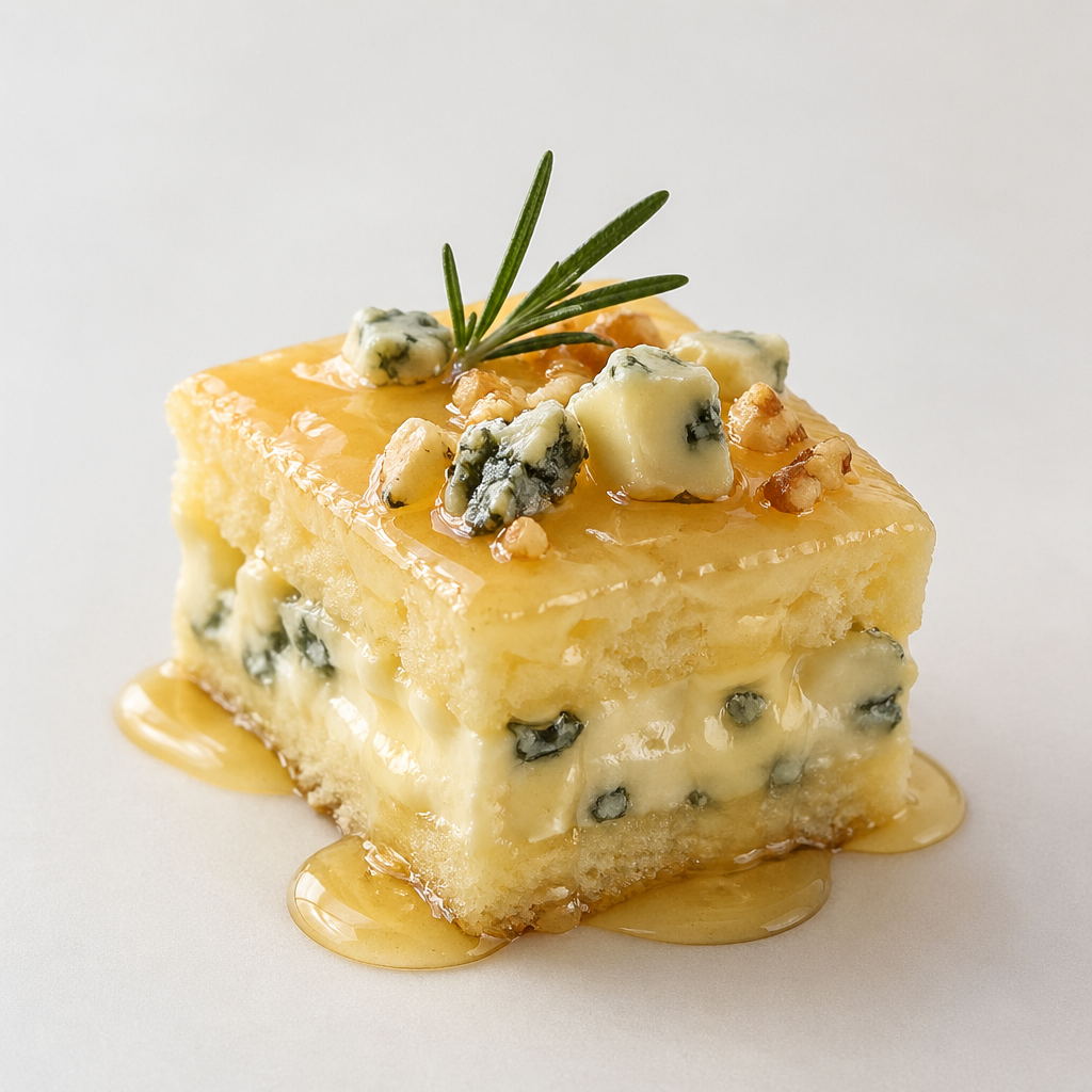 お酒に合うおつまみケーキ
ゴルゴンゾーラとはちみつを使用